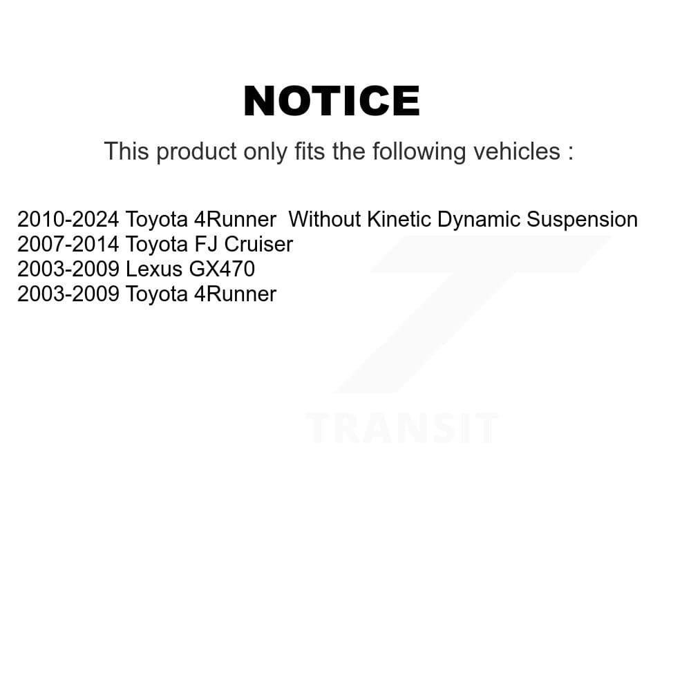 TOR - TOR-K90683 - Front Right Suspension Stabilizer Bar Link Kit image 2