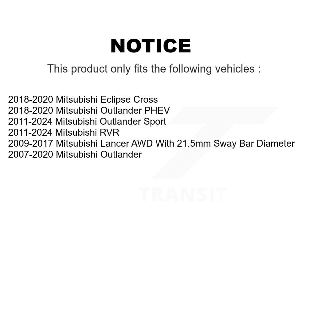 TOR - TOR-TC1003 - Front Suspension Stabilizer Bar Bushing Kit image 2