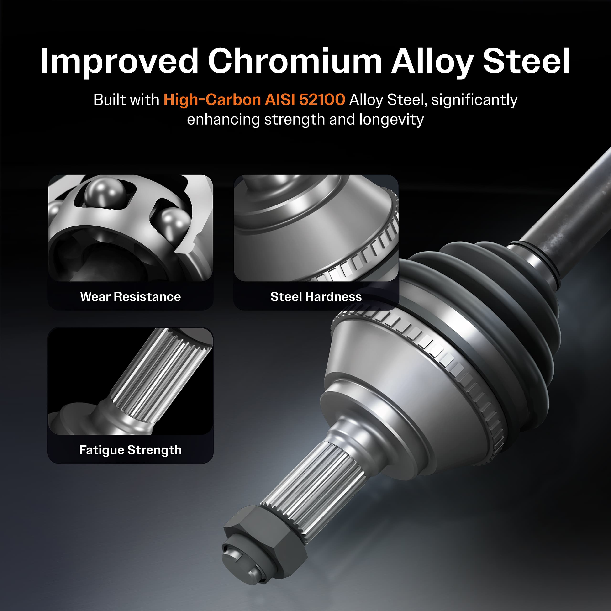 Kugel - NCV-AD23019 - Front Left CV Axle Shaft image 11