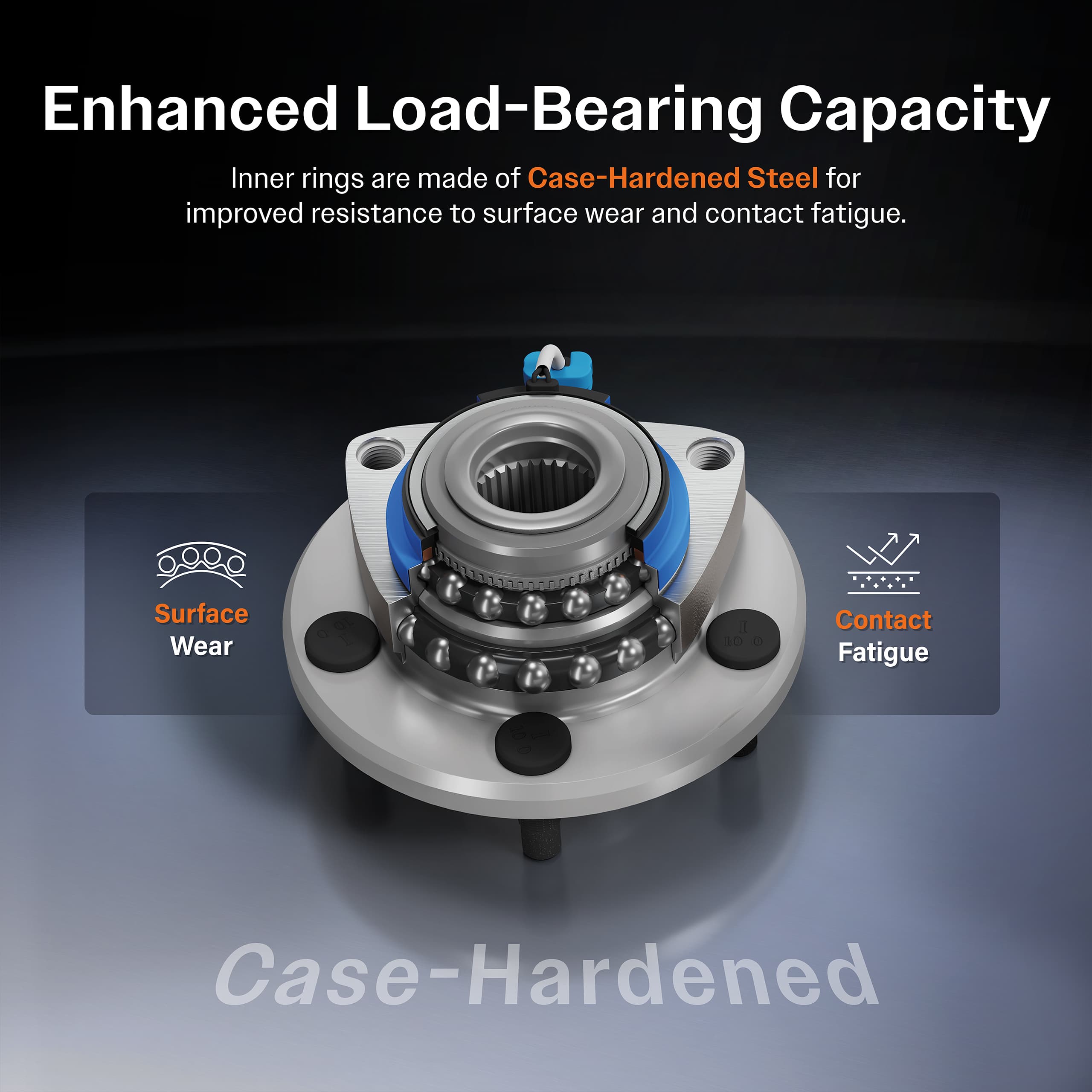 Kugel - 70-512206 - Rear Left Wheel Bearing and Hub Assembly image 6