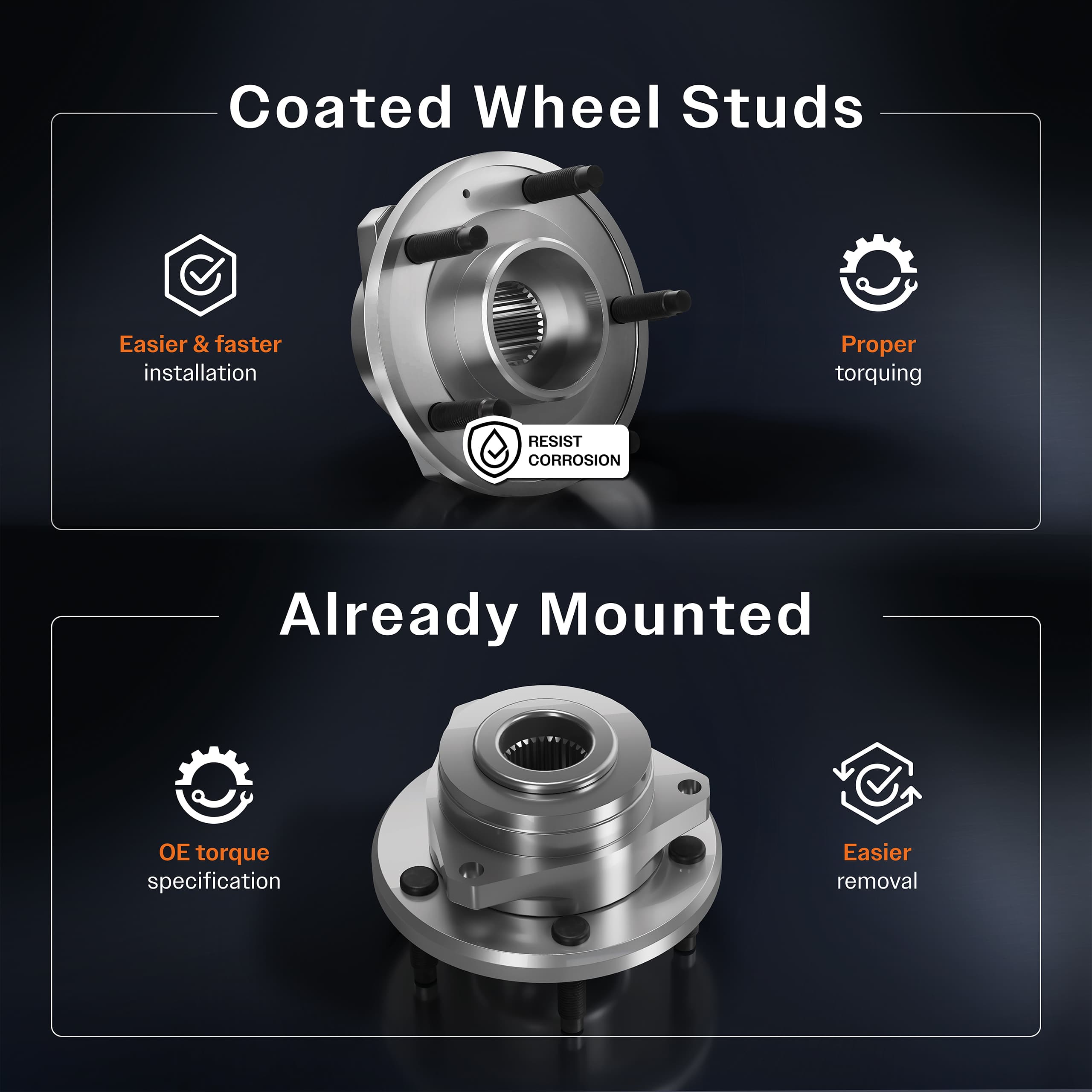 Kugel - 70-512206 - Rear Left Wheel Bearing and Hub Assembly image 4