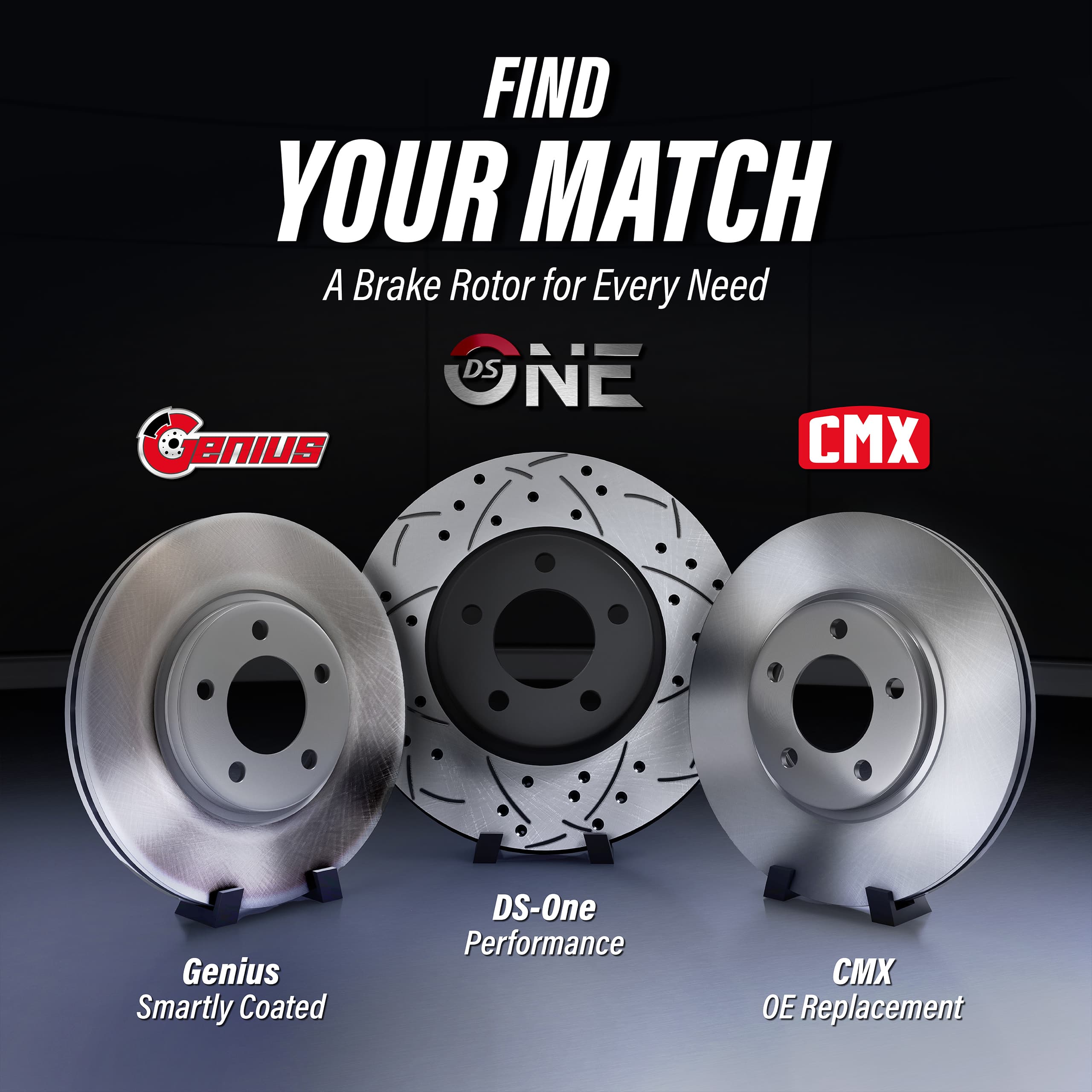 DS-One - KD-100697 - Front Disc Brake Rotor Kits image 2