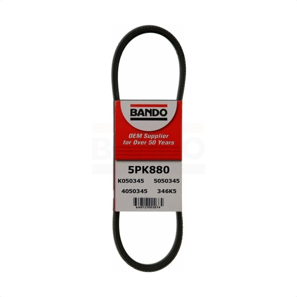Bando - BAN-5PK880 - Alternator and Power Steering Accessory Drive Belt image 1