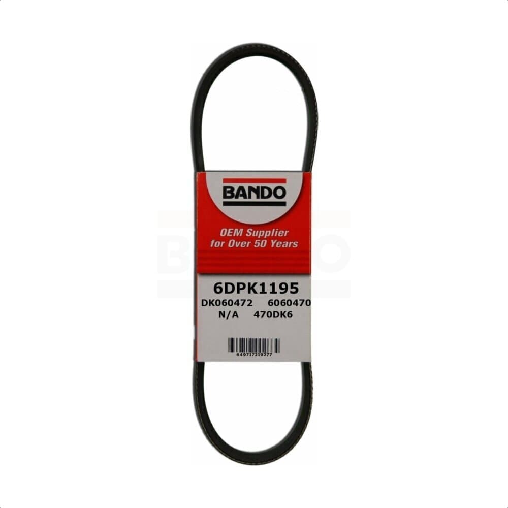 Bando - BAN-6DPK1195 - Air Conditioning, Alternator and Power Steering Accessory Drive Belt image 1