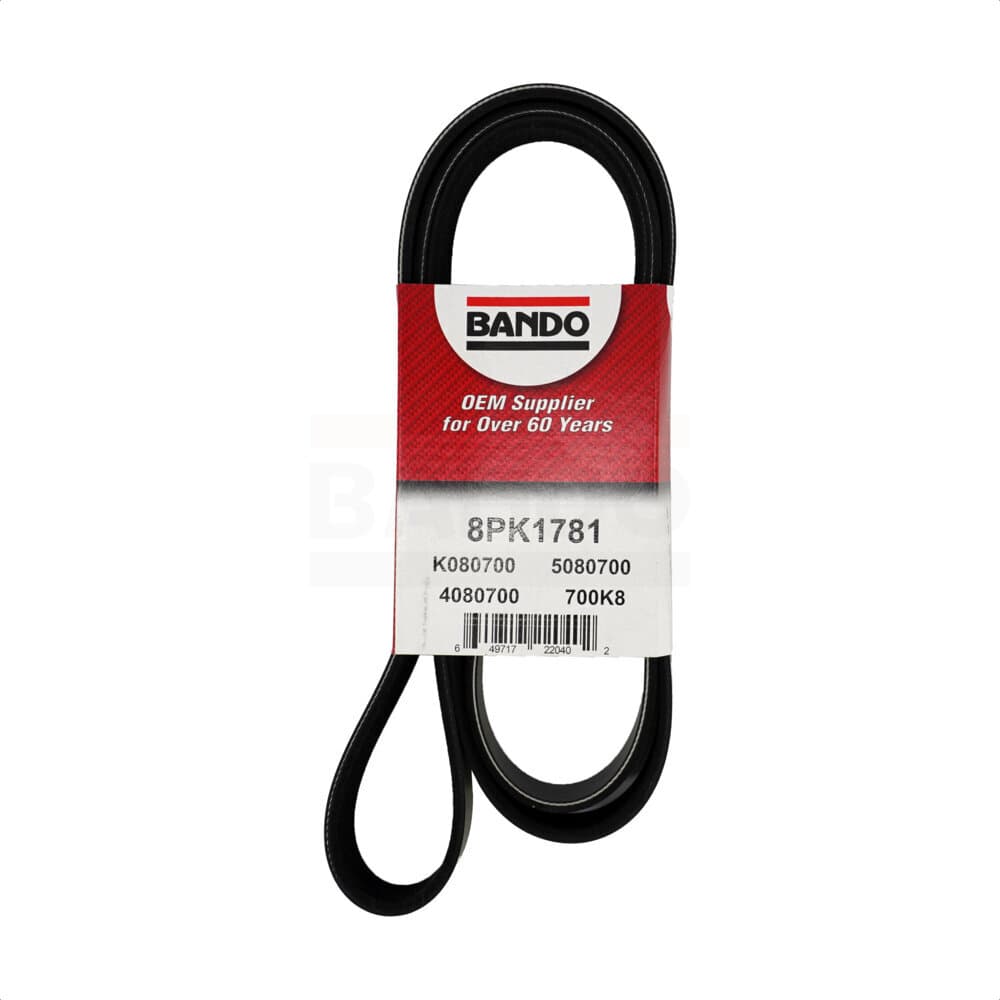 Bando - BAN-8PK1781 - Air Conditioning, Alternator and Power Steering Accessory Drive Belt image 1