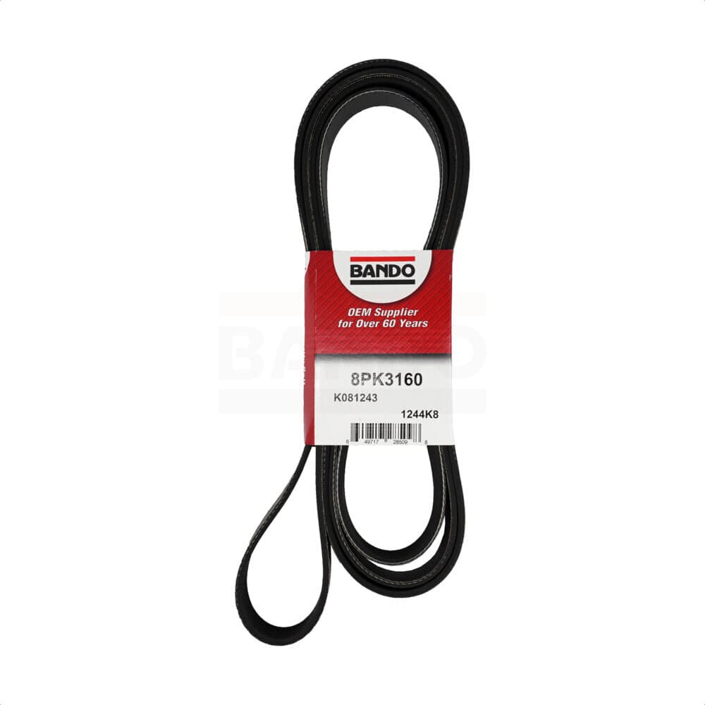 Bando - BAN-8PK3160 - Water Pump, Alternator, Air Conditioning and Power Accessory Drive Belt image 1