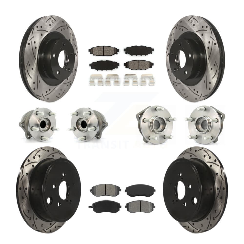 Transit Auto - KBB-111055 - Front and Rear Wheel Bearing and Hub Assembly Kits image 1