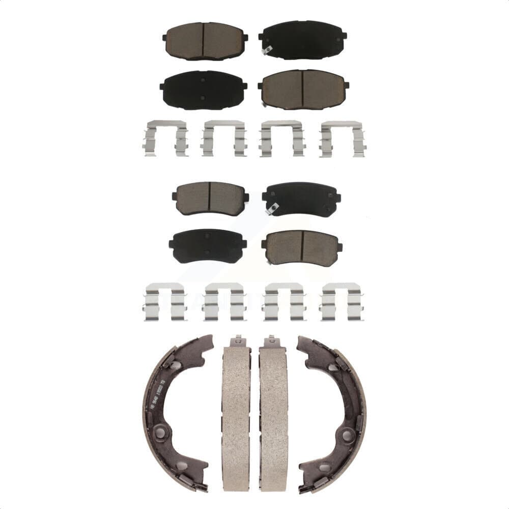 Transit Auto - KCN-100128 - Front and Rear Disc Brake Pad Kits image 1