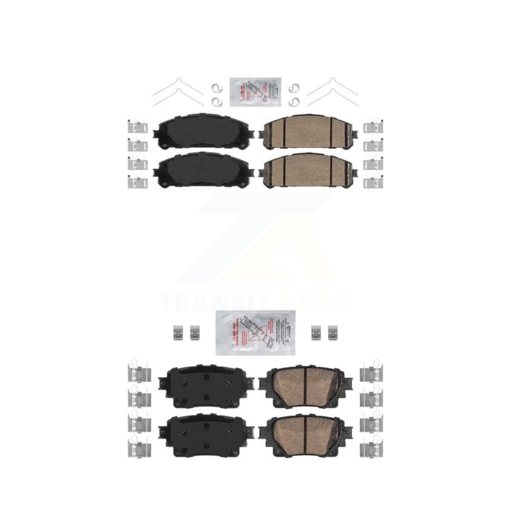 AmeriBRAKES - KNF-100003 - Front and Rear Disc Brake Pad Kits image 1