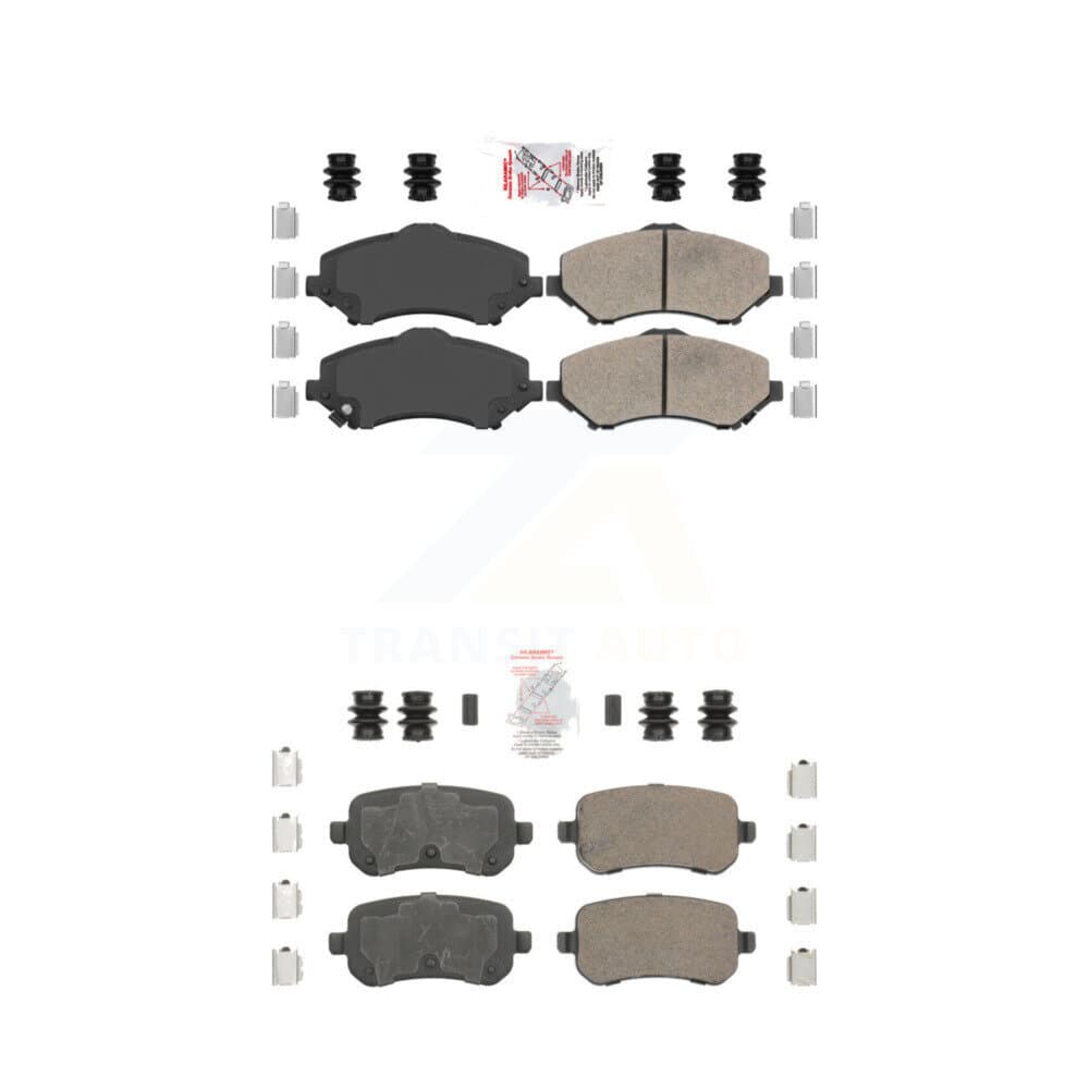 AmeriBRAKES - KNF-100014 - Front and Rear Disc Brake Pad Kits image 1