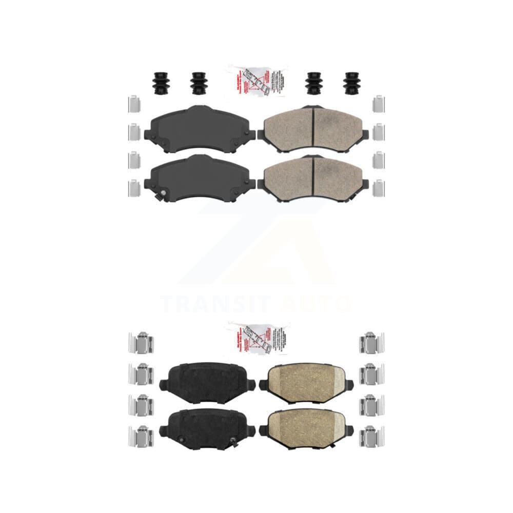 AmeriBRAKES - KNF-100017 - Front and Rear Disc Brake Pad Kits image 1