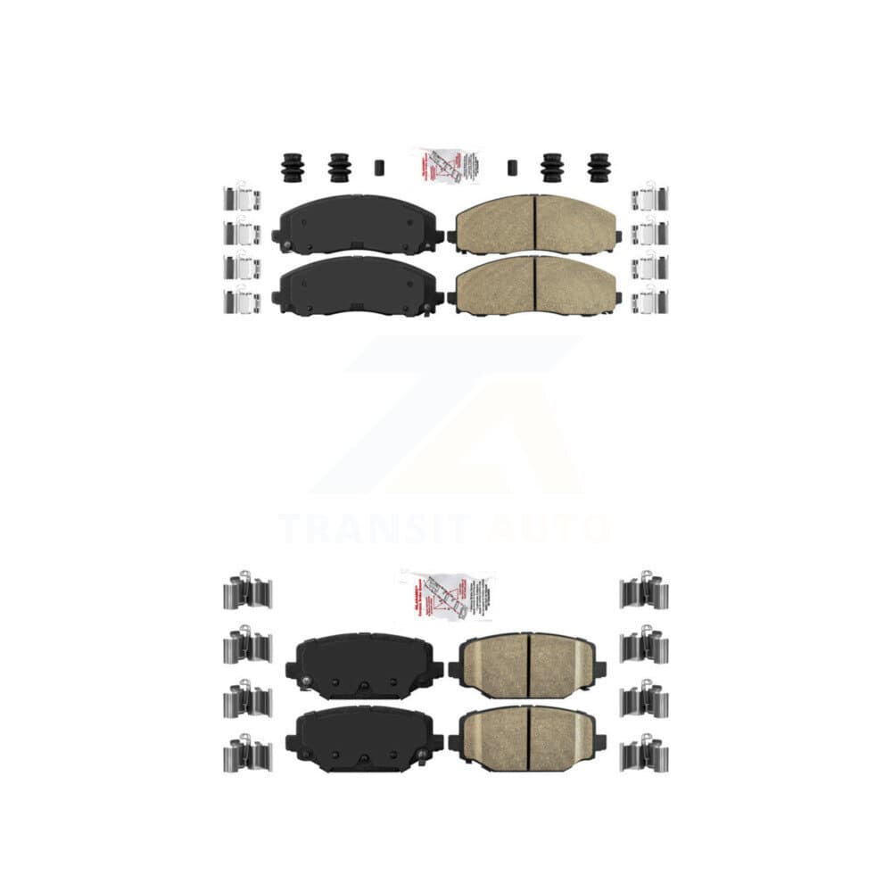 AmeriBRAKES - KNF-100018 - Front and Rear Disc Brake Pad Kits image 1