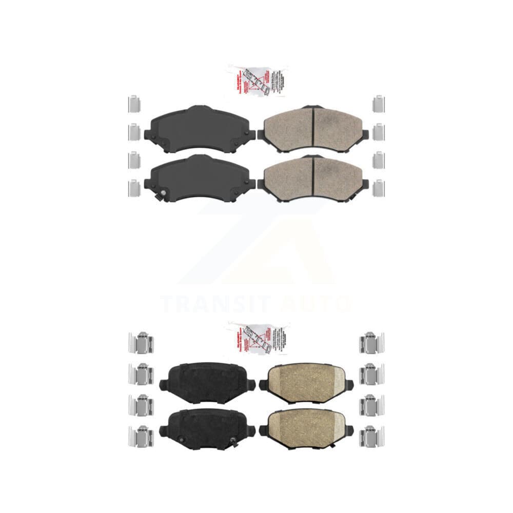 AmeriBRAKES - KNF-100020 - Front and Rear Disc Brake Pad Kits image 1