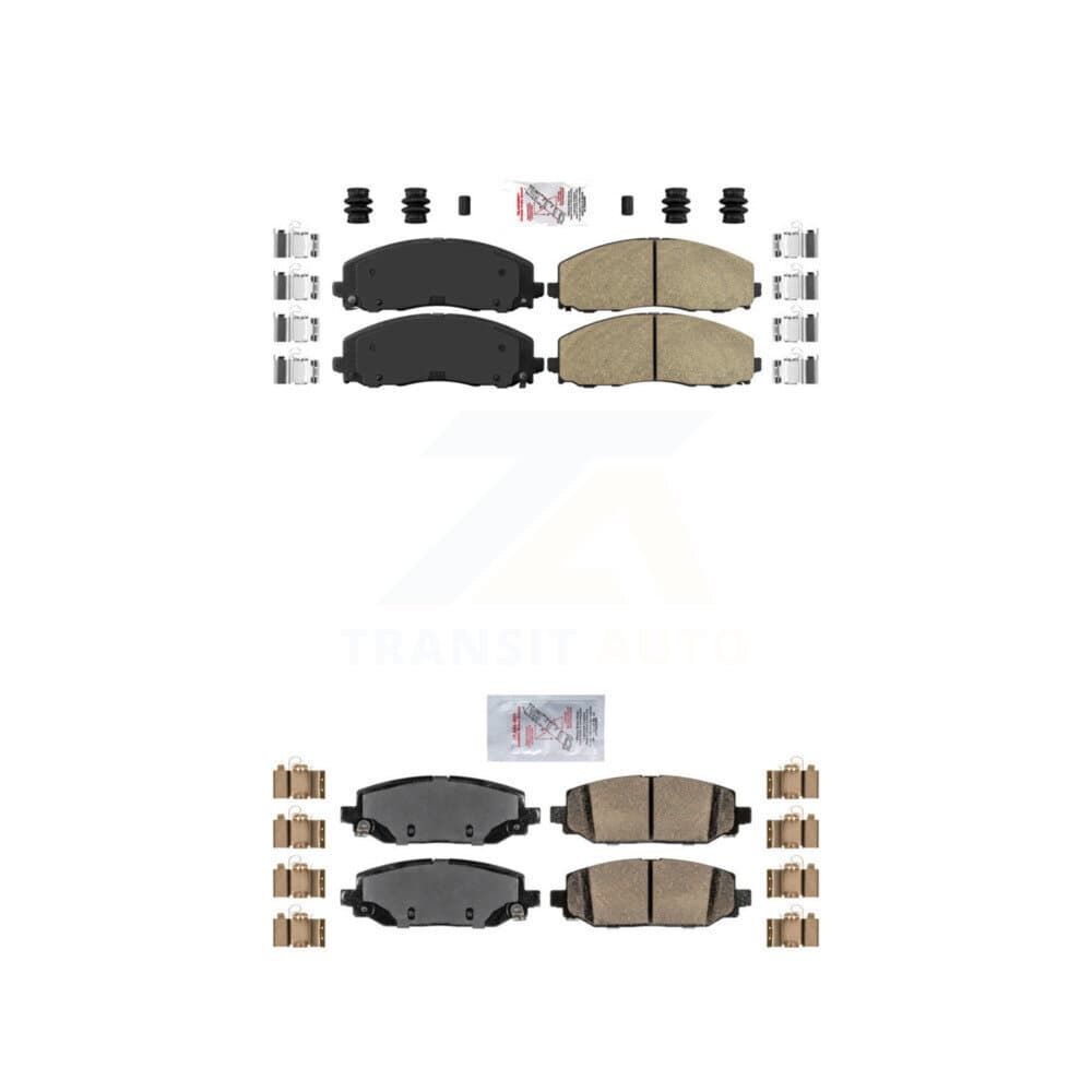 AmeriBRAKES - KNF-100030 - Front and Rear Disc Brake Pad Kits image 1