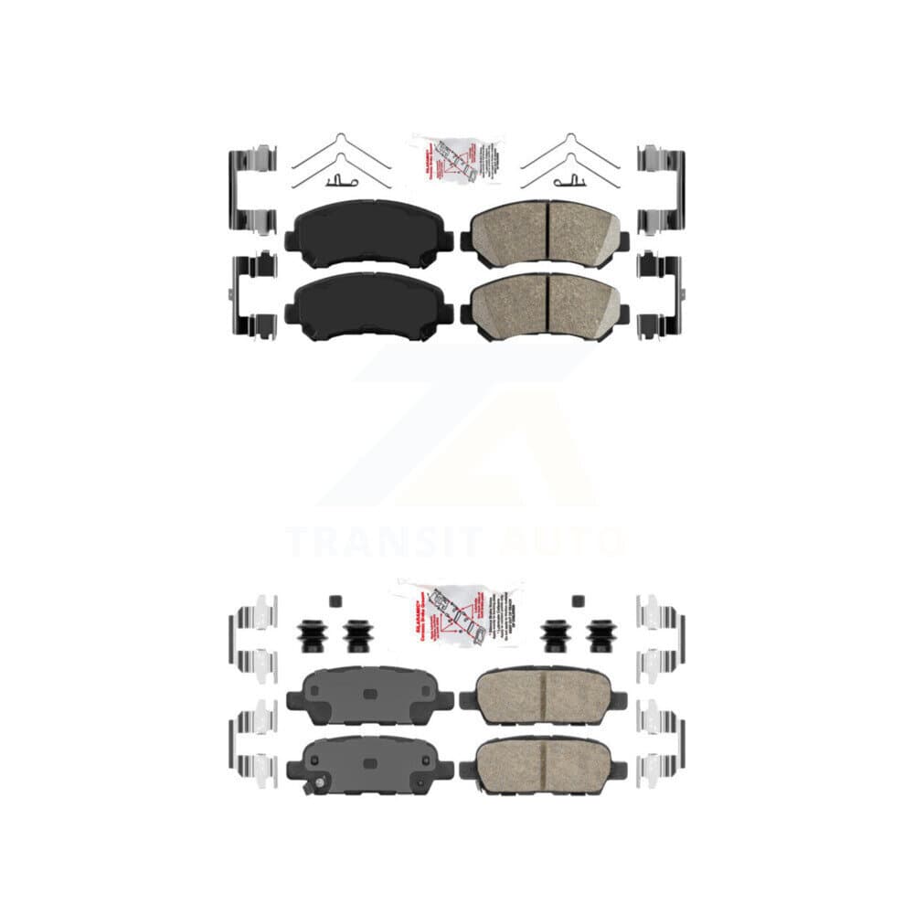 AmeriBRAKES - KNF-100035 - Front and Rear Disc Brake Pad Kits image 1