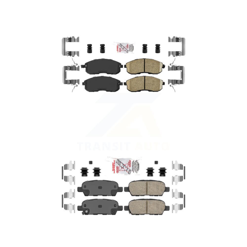 AmeriBRAKES - KNF-100039 - Front and Rear Disc Brake Pad Kits image 1