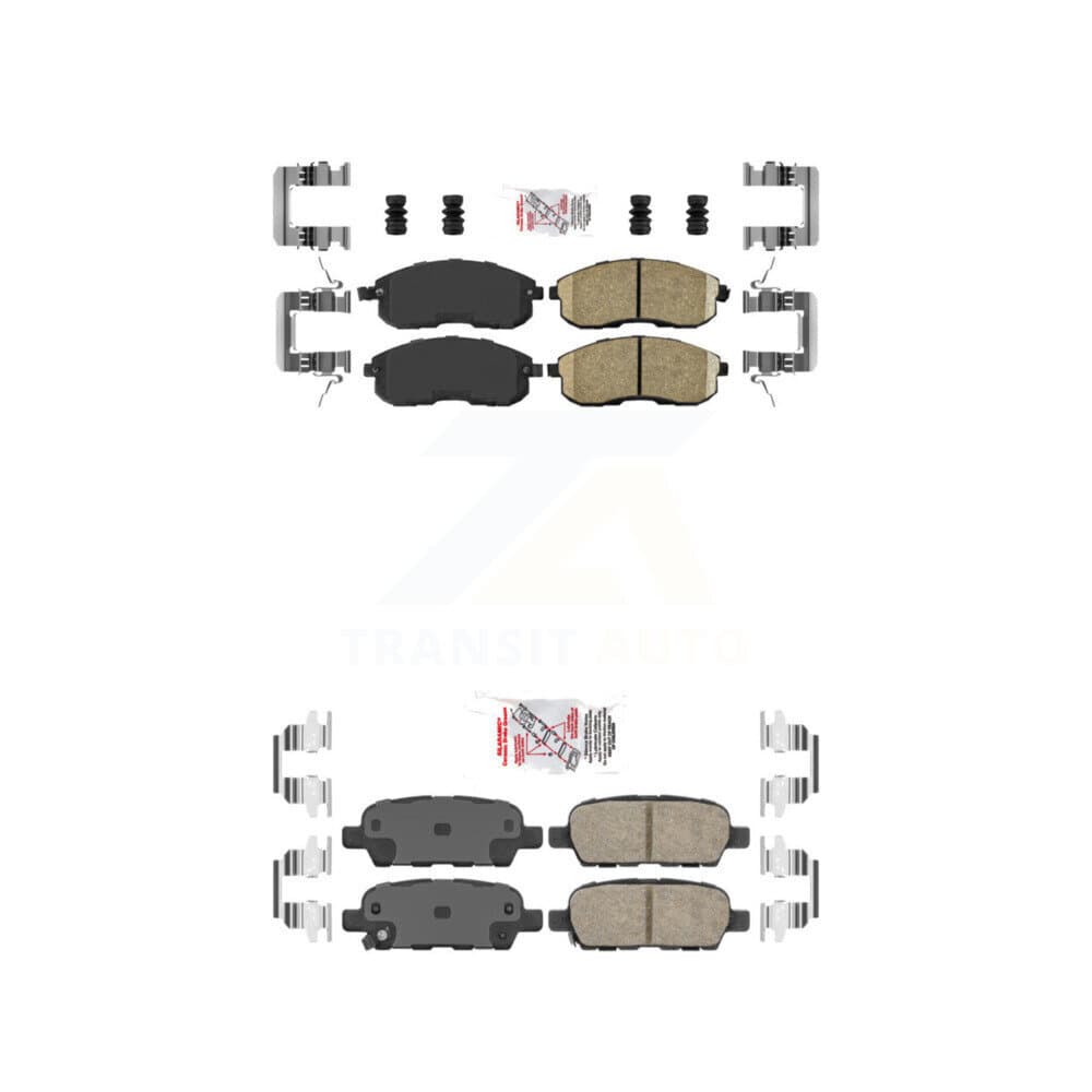 AmeriBRAKES - KNF-100040 - Front and Rear Disc Brake Pad Kits image 1