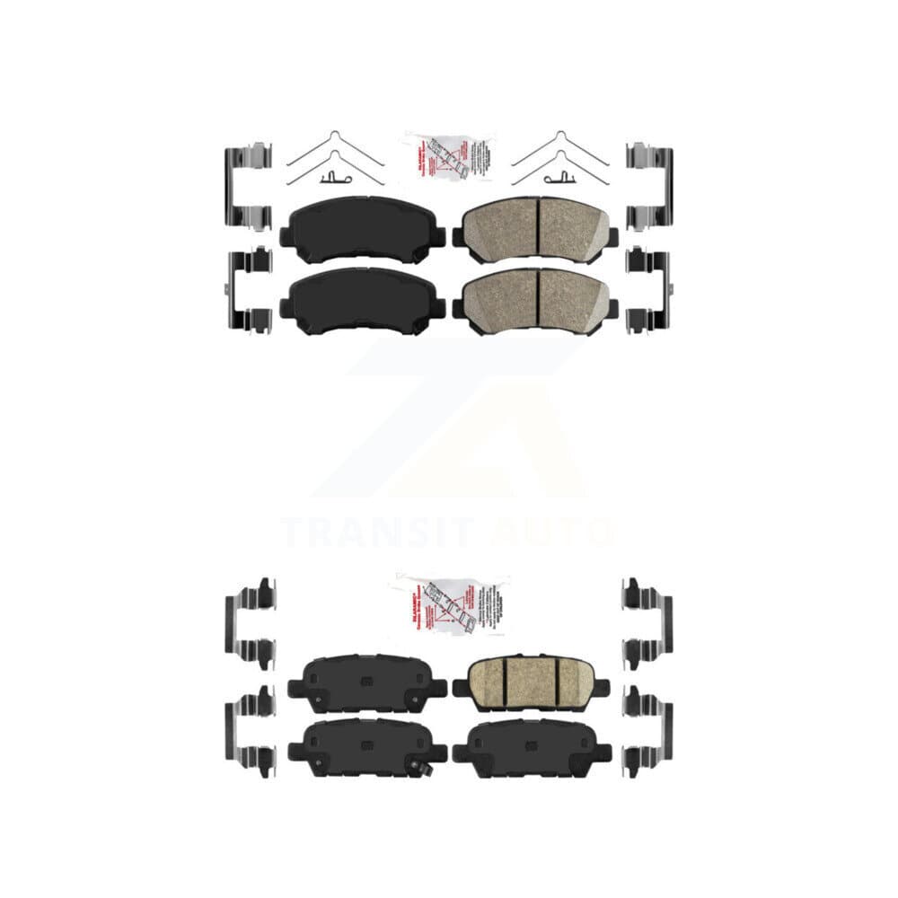 AmeriBRAKES - KNF-100044 - Front and Rear Disc Brake Pad Kits image 1