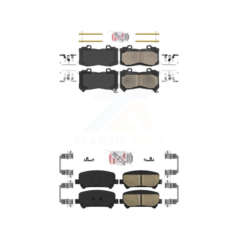 AmeriBRAKES - KNF-100046 - Front and Rear Disc Brake Pad Kits image 1