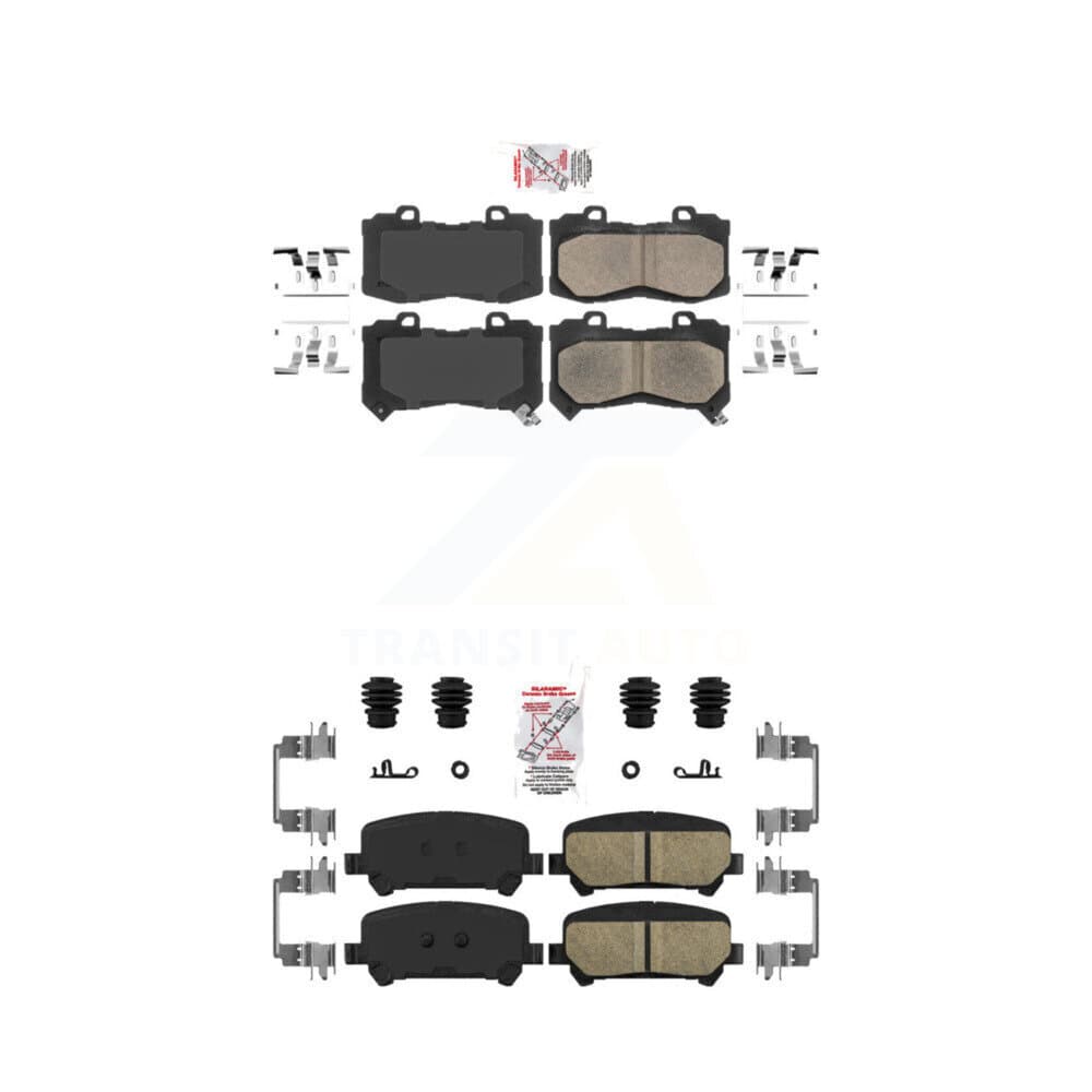 AmeriBRAKES - KNF-100047 - Front and Rear Disc Brake Pad Kits image 1
