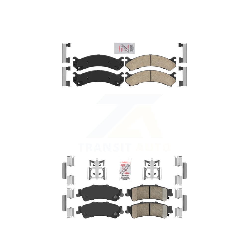 AmeriBRAKES - KNF-100054 - Front and Rear Disc Brake Pad Kits image 1