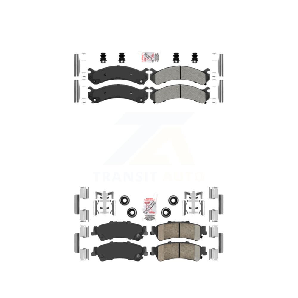 AmeriBRAKES - KNF-100058 - Front and Rear Disc Brake Pad Kits image 1