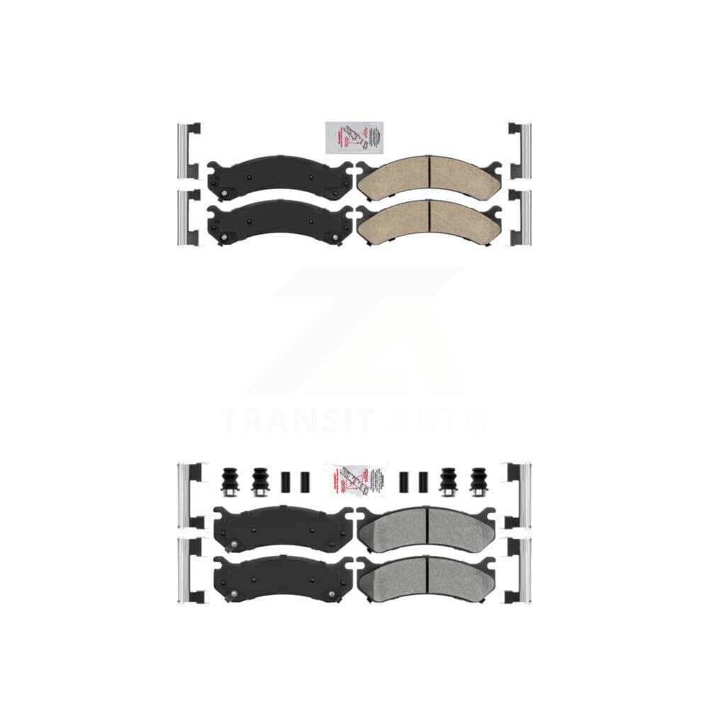 AmeriBRAKES - KNF-100062 - Front and Rear Disc Brake Pad Kits image 1