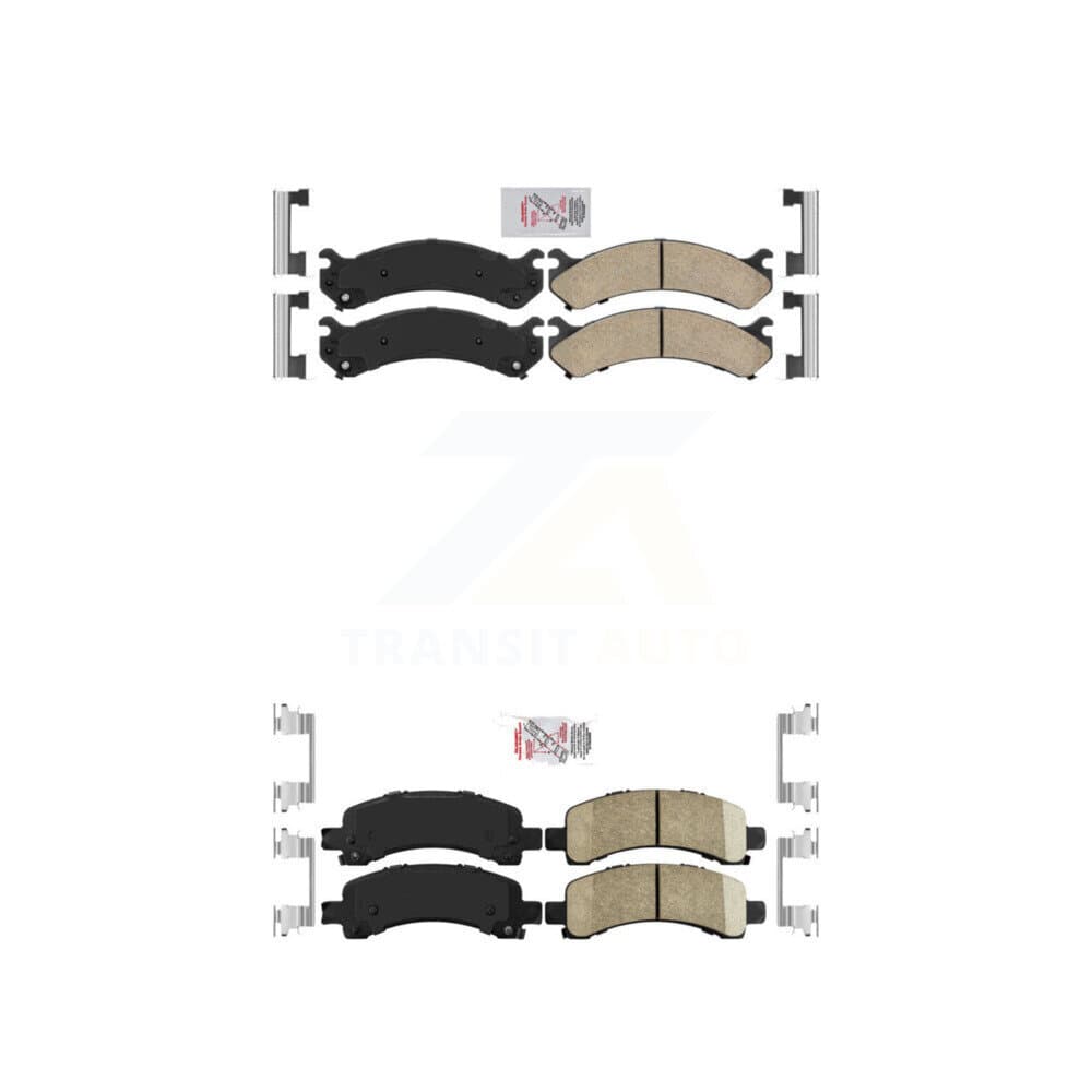 AmeriBRAKES - KNF-100066 - Front and Rear Disc Brake Pad Kits image 1
