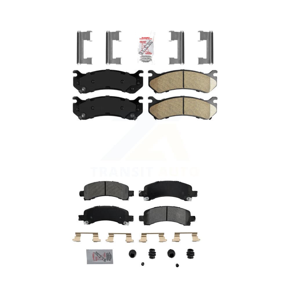 AmeriBRAKES - KNF-100067 - Front and Rear Disc Brake Pad Kits image 1