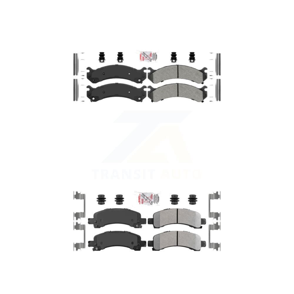 AmeriBRAKES - KNF-100069 - Front and Rear Disc Brake Pad Kits image 1