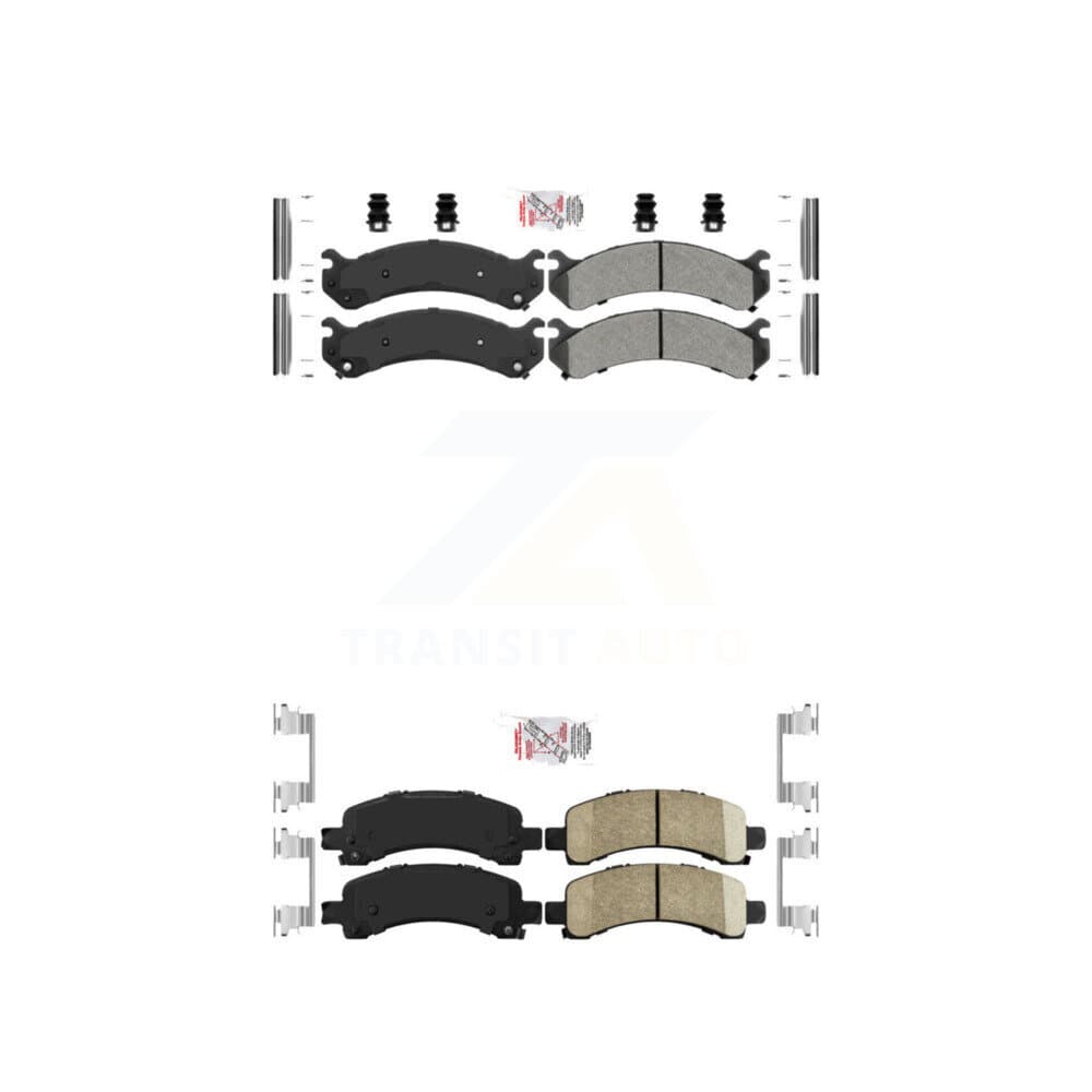 AmeriBRAKES - KNF-100070 - Front and Rear Disc Brake Pad Kits image 1