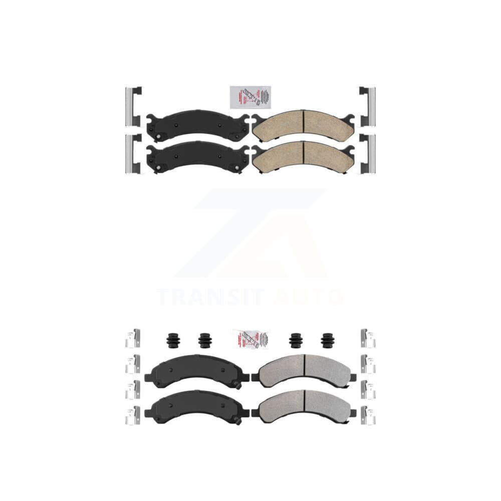 AmeriBRAKES - KNF-100073 - Front and Rear Disc Brake Pad Kits image 1
