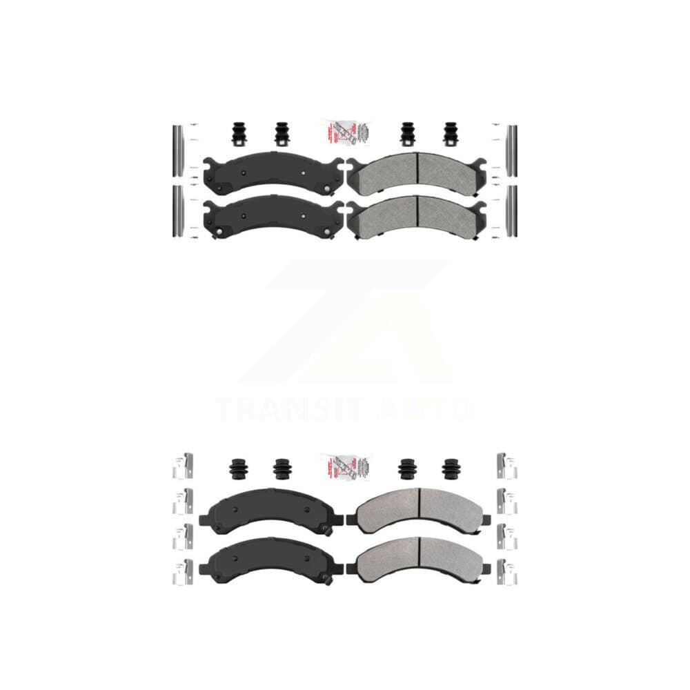 AmeriBRAKES - KNF-100074 - Front and Rear Disc Brake Pad Kits image 1