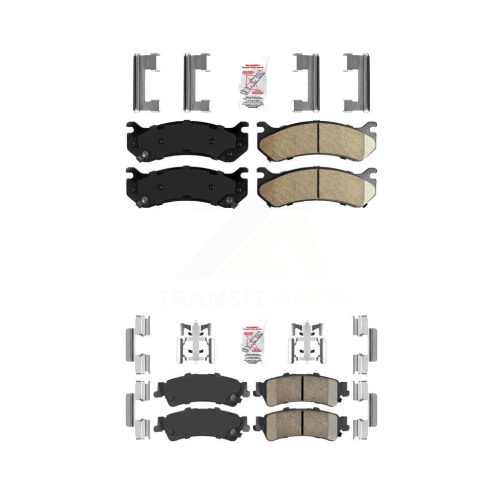 AmeriBRAKES - KNF-100081 - Front and Rear Disc Brake Pad Kits image 1