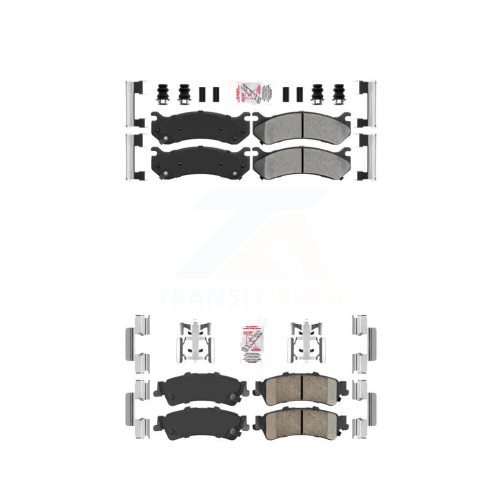 AmeriBRAKES - KNF-100083 - Front and Rear Disc Brake Pad Kits image 1