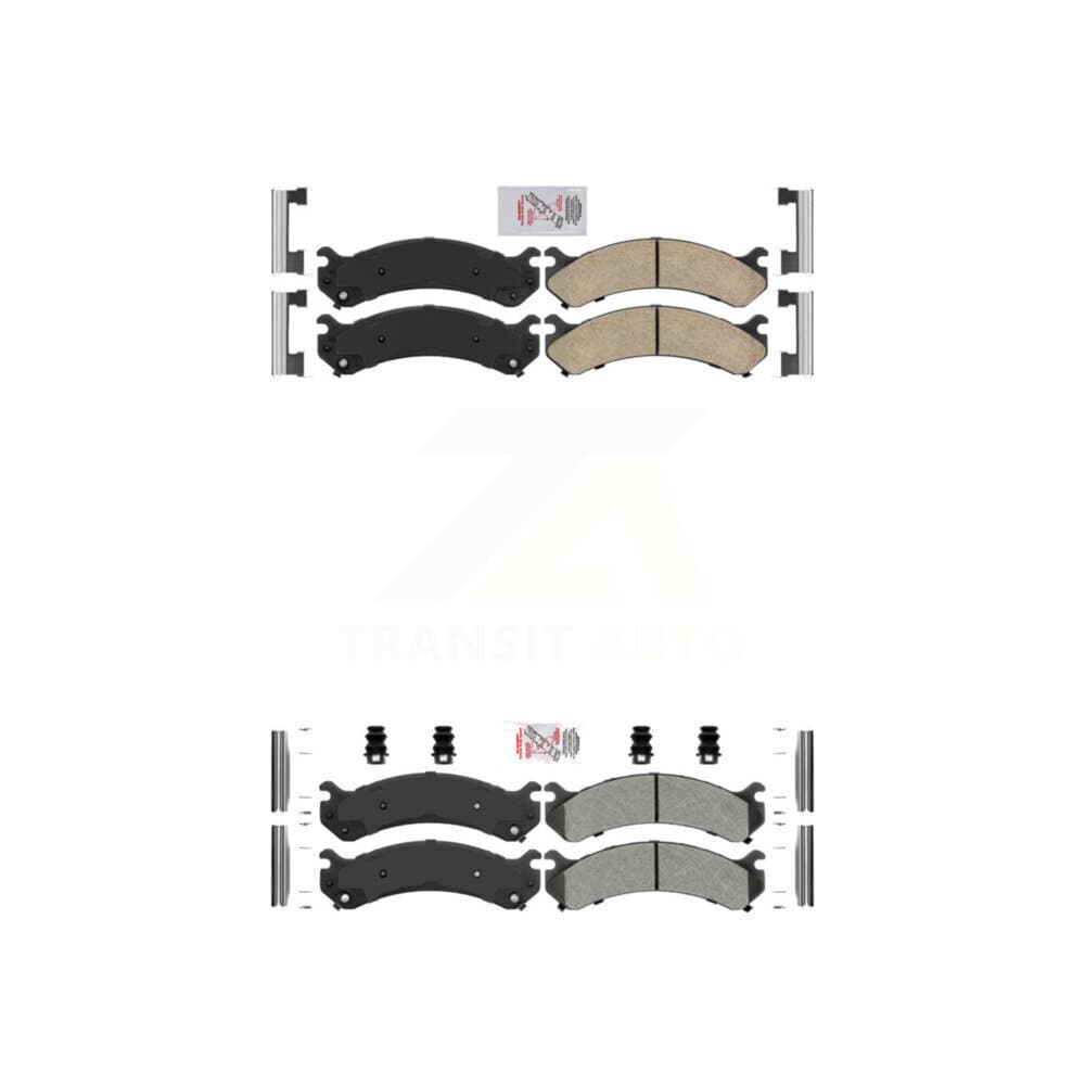 AmeriBRAKES - KNF-100094 - Front and Rear Disc Brake Pad Kits image 1
