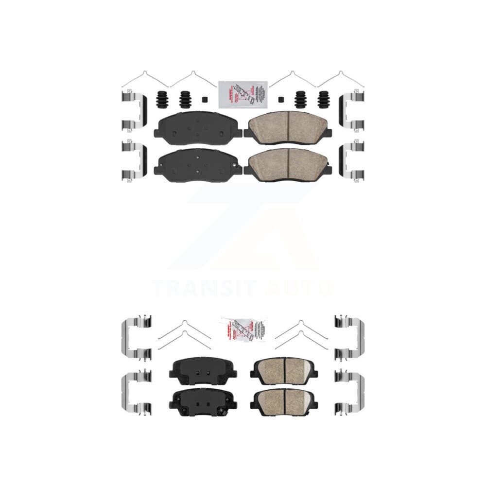 AmeriBRAKES - KNF-100100 - Front and Rear Disc Brake Pad Kits image 1