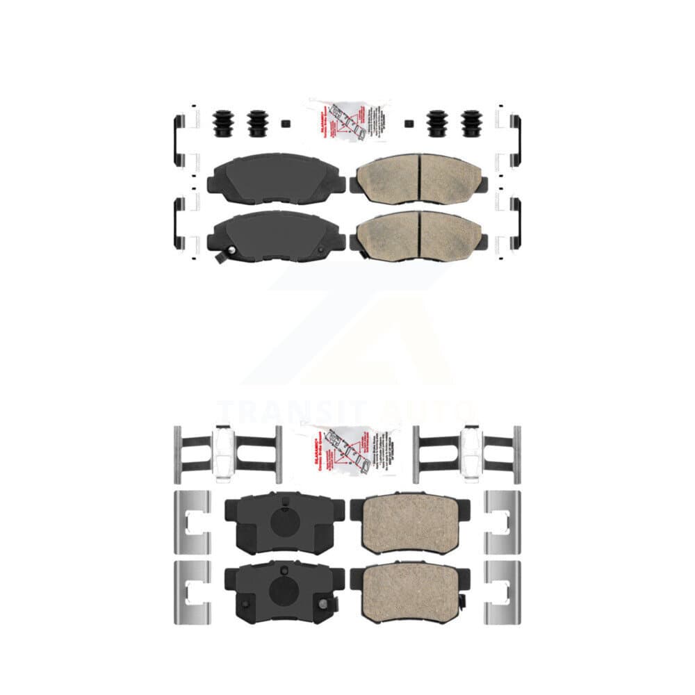 AmeriBRAKES - KNF-100102 - Front and Rear Disc Brake Pad Kits image 1