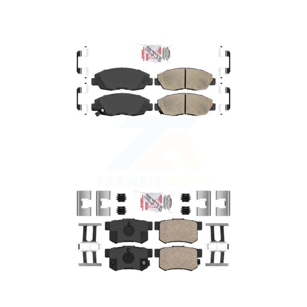 AmeriBRAKES - KNF-100103 - Front and Rear Disc Brake Pad Kits image 1