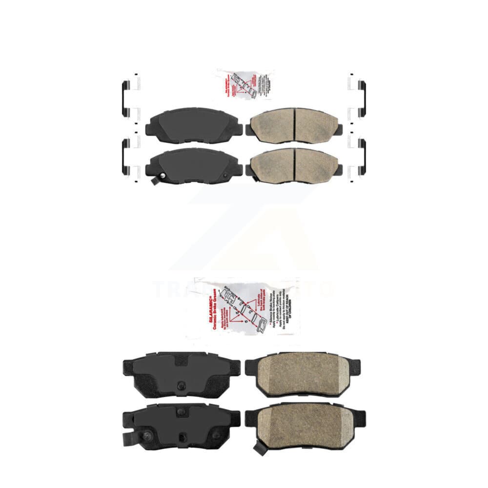 AmeriBRAKES - KNF-100107 - Front and Rear Disc Brake Pad Kits image 1