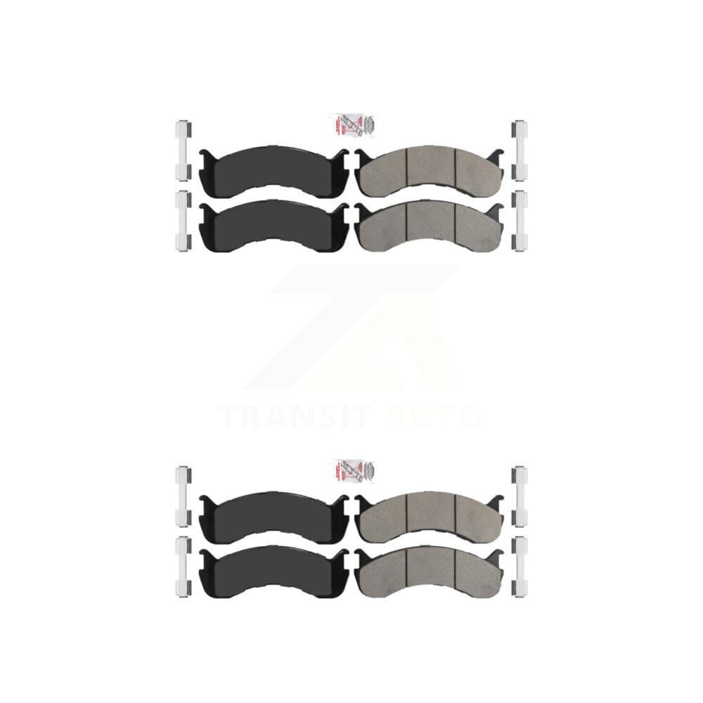 AmeriBRAKES - KNF-100126 - Front and Rear Disc Brake Pad Kits image 1