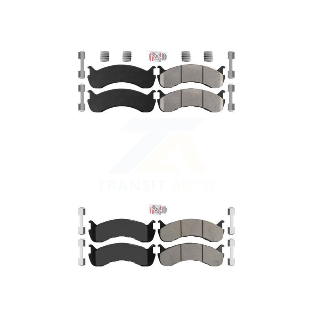 AmeriBRAKES - KNF-100130 - Front and Rear Disc Brake Pad Kits image 1