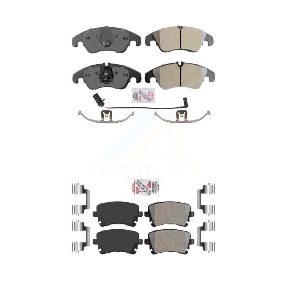 AmeriBRAKES - KNF-100137 - Front and Rear Disc Brake Pad Kits image 1