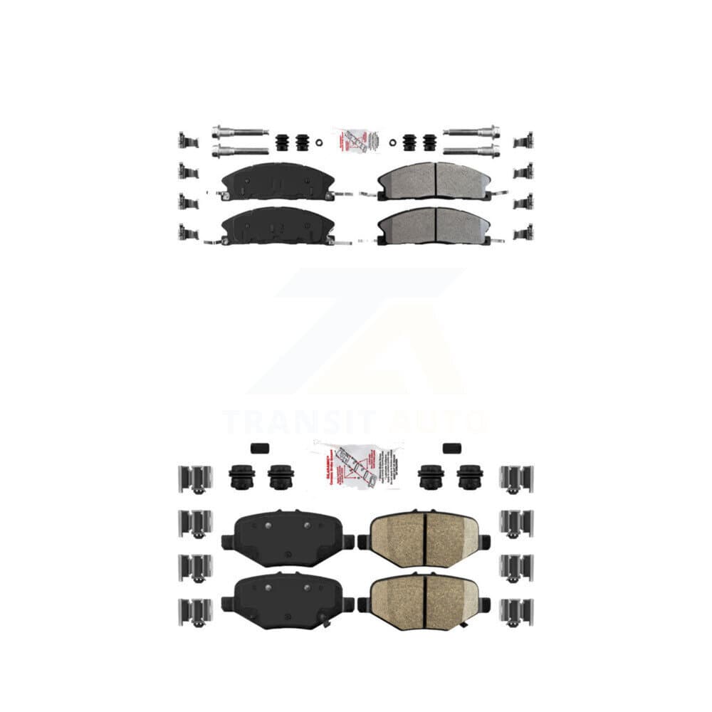 AmeriBRAKES - KNF-100151 - Front and Rear Disc Brake Pad Kits image 1