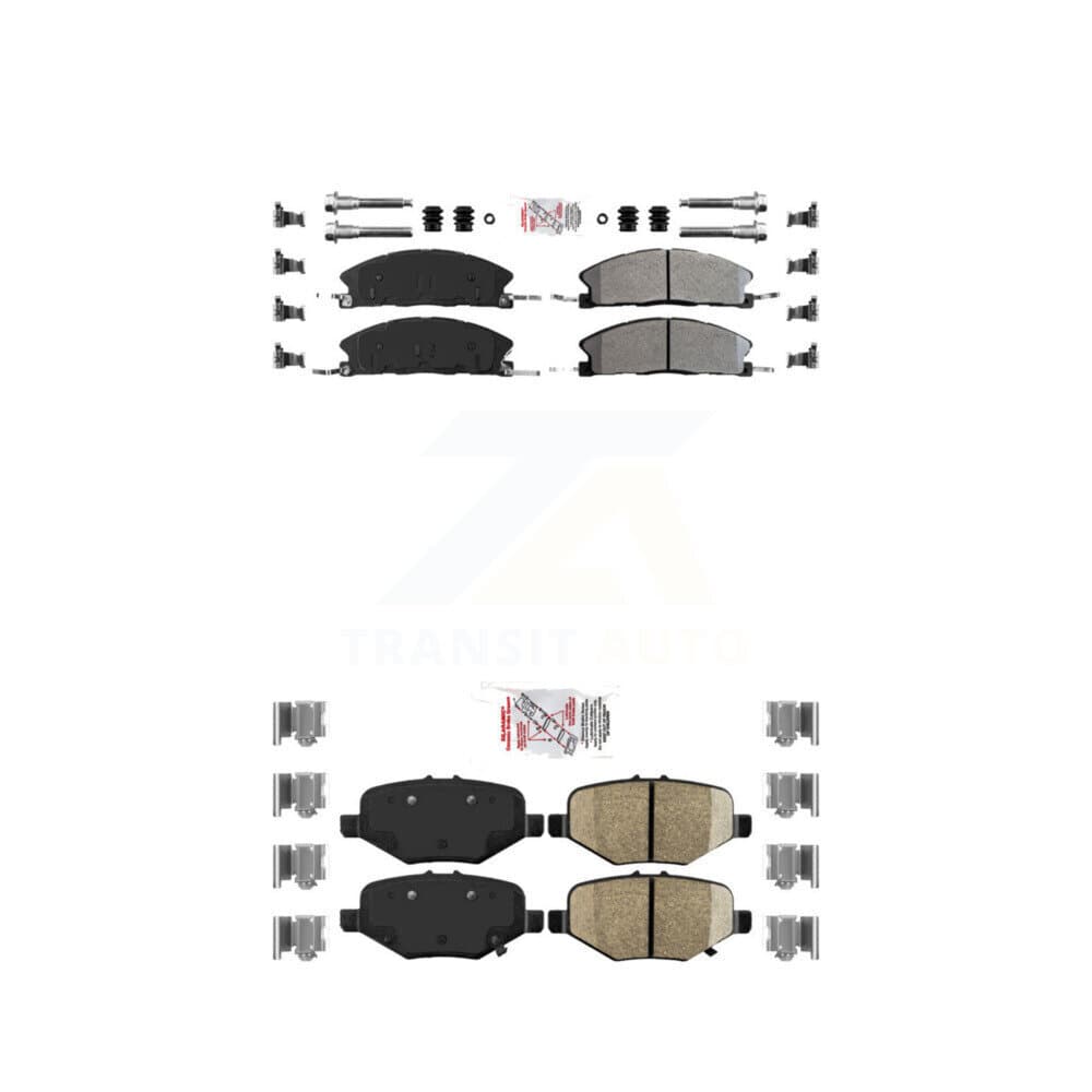 AmeriBRAKES - KNF-100152 - Front and Rear Disc Brake Pad Kits image 1