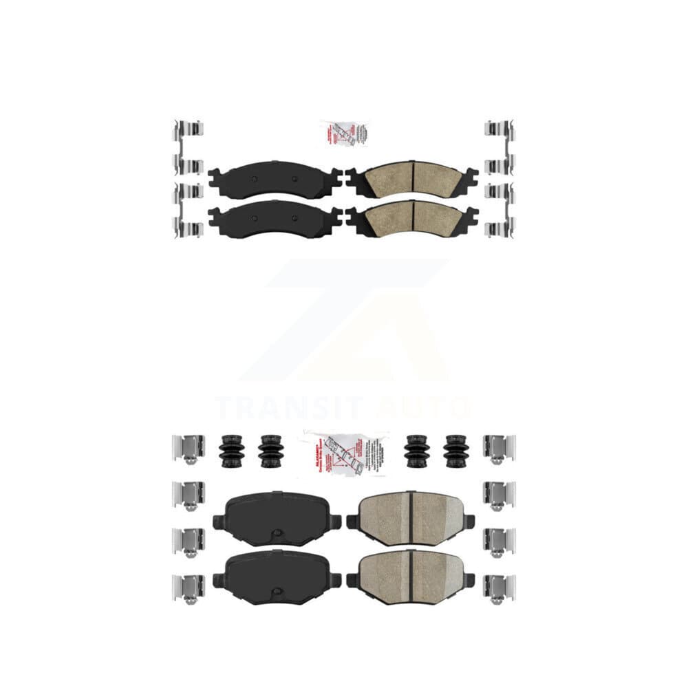 AmeriBRAKES - KNF-100159 - Front and Rear Disc Brake Pad Kits image 1