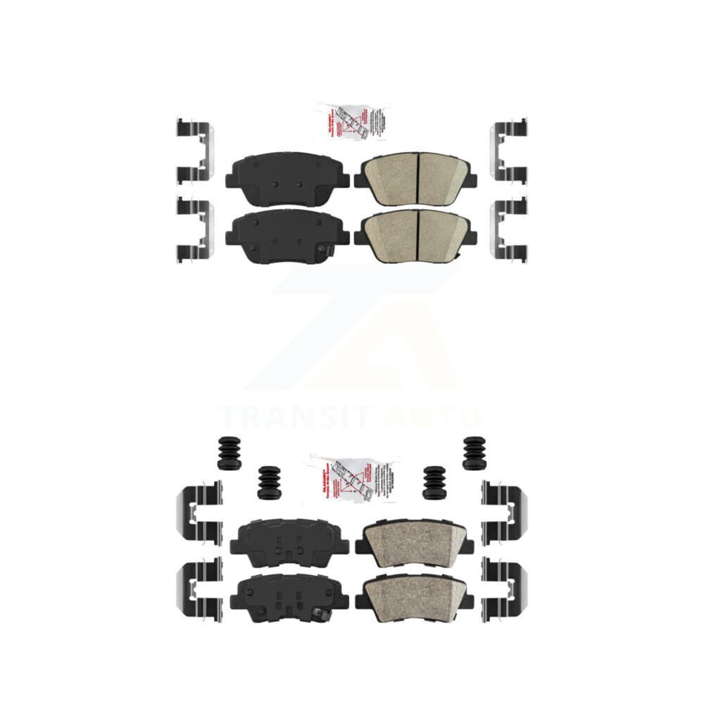 AmeriBRAKES - KNF-100167 - Front and Rear Disc Brake Pad Kits image 1