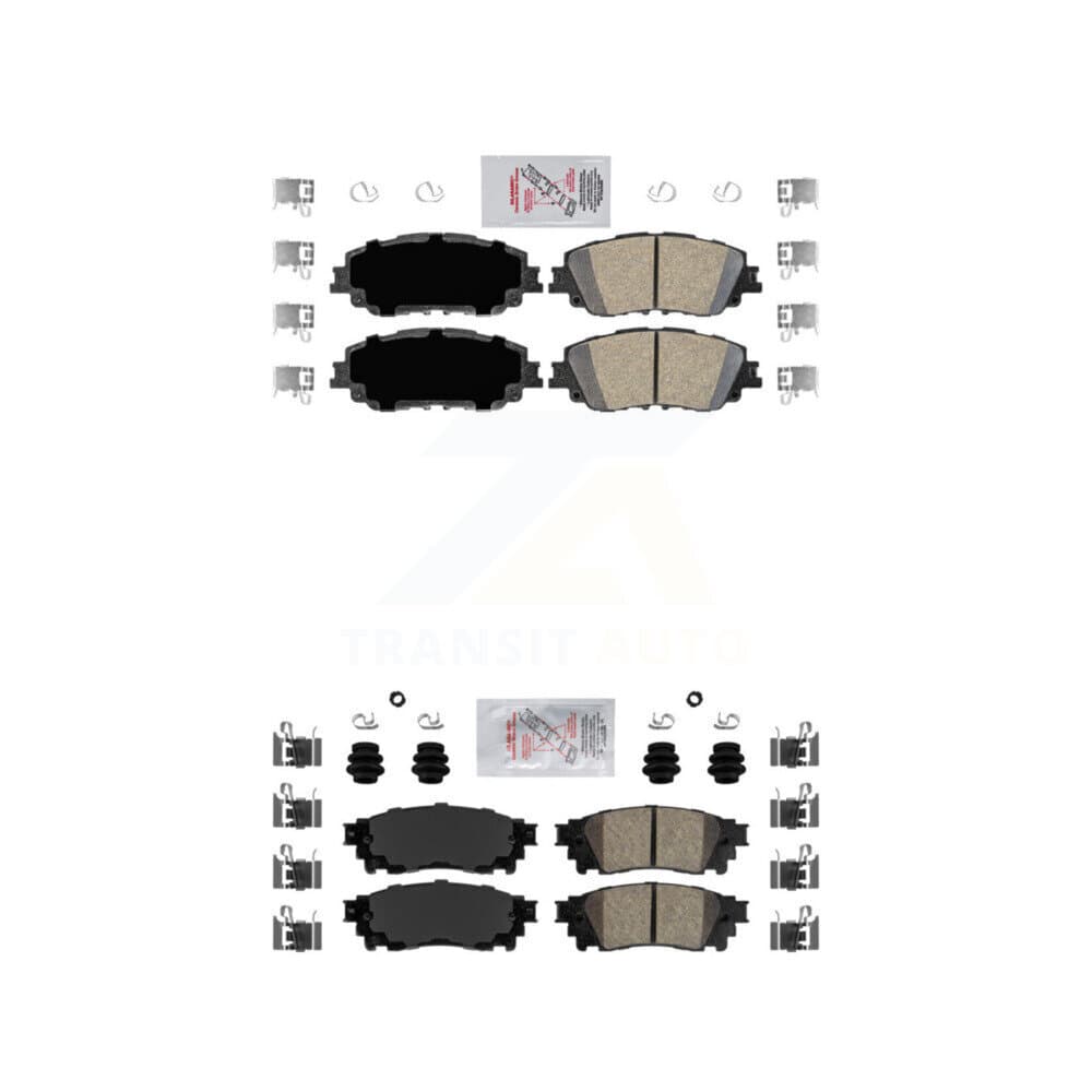 AmeriBRAKES - KNF-100201 - Front and Rear Disc Brake Pad Kits image 1