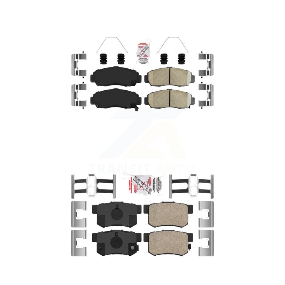 AmeriBRAKES - KNF-100211 - Front and Rear Disc Brake Pad Kits image 1