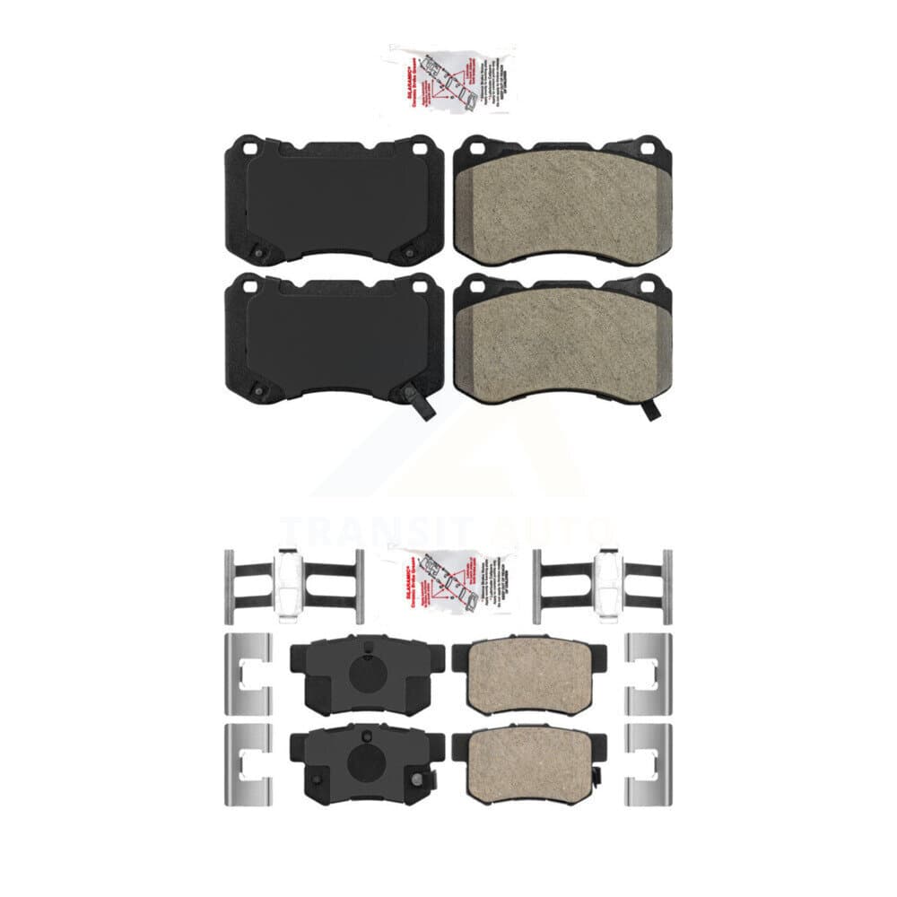 AmeriBRAKES - KNF-100213 - Front and Rear Disc Brake Pad Kits image 1